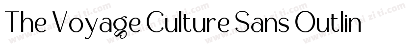 The Voyage Culture Sans Outline字体转换